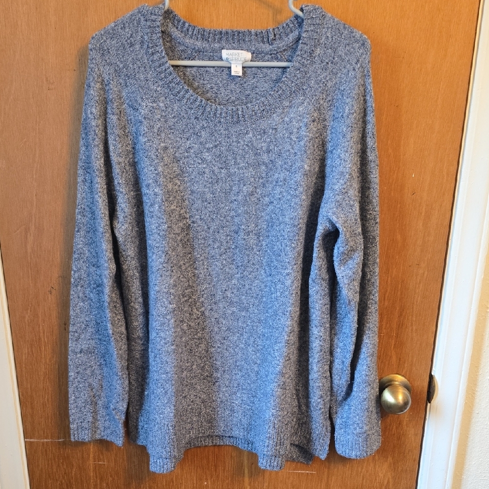 Market & Spruce Heather Gray Crewneck Sweater
